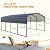 HOMMOW 12'x20' Heavy Duty Metal Carport, Multi-Purpose Car Shelter with Galvanized Steel Roof, Upgraded Extra Large Garage for 2 Car, Boats and Tractors