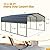 HOMMOW 12'x20' Heavy Duty Metal Carport, Multi-Purpose Car Shelter with Galvanized Steel Roof, Upgraded Extra Large Garage for 2 Car, Boats and Tractors