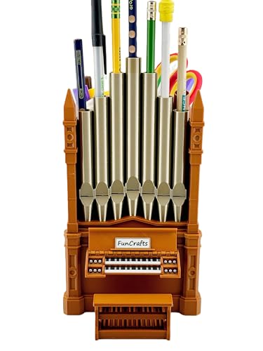 Vintage Pipe Organ-Inspired Pen Holder – 7-Pipe Desk Storage Organizer