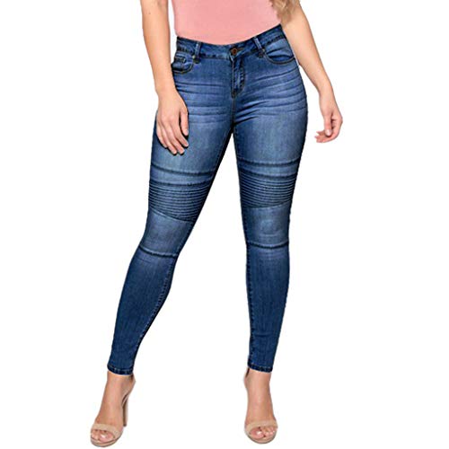 Womens Kardashian Butt Lift High Waisted Skinny Denim Stretch Slim Length Jeans