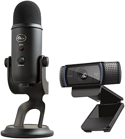 Blue Yeti USB Microphone for PC, Mac, Gaming, Recording, Streaming, Podcasting, Studio and Computer Condenser Mic with Blue VO!CE effects, 4 Pickup Patterns, Plug and Play  Blue