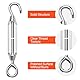 Traxenta 6 Stück Seilspanner Edelstahl, Seilspanngarnitur, Drahtseil Spanner, Spannschloss, Sonnensegel Spanner, Spannschlösser, Wäscheleinenspanner, Drahtseilspanner, Spannschraube, Wantenspanner