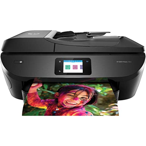 Newhp Envy Photo 7855 All-In-One Wireless Color Inkjet Printer - Print Copy Scan Fax - 2.65" Touchscreen Cgd, 15 Ppm, 4800 X 1200 Dpi, Auto 2-Sided Printing, 35-Page Adf, Wifi, Bluetooth, Ethernet #TOP27