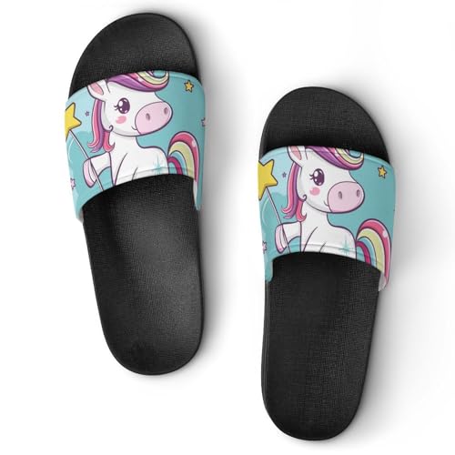 Chaussons de maison licorne magique pour moments de détente