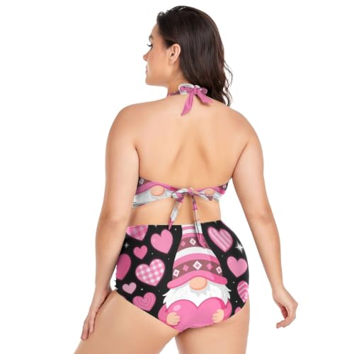 Bikini grande taille réglable de la Saint-Valentin, cadeau idéal - 4
