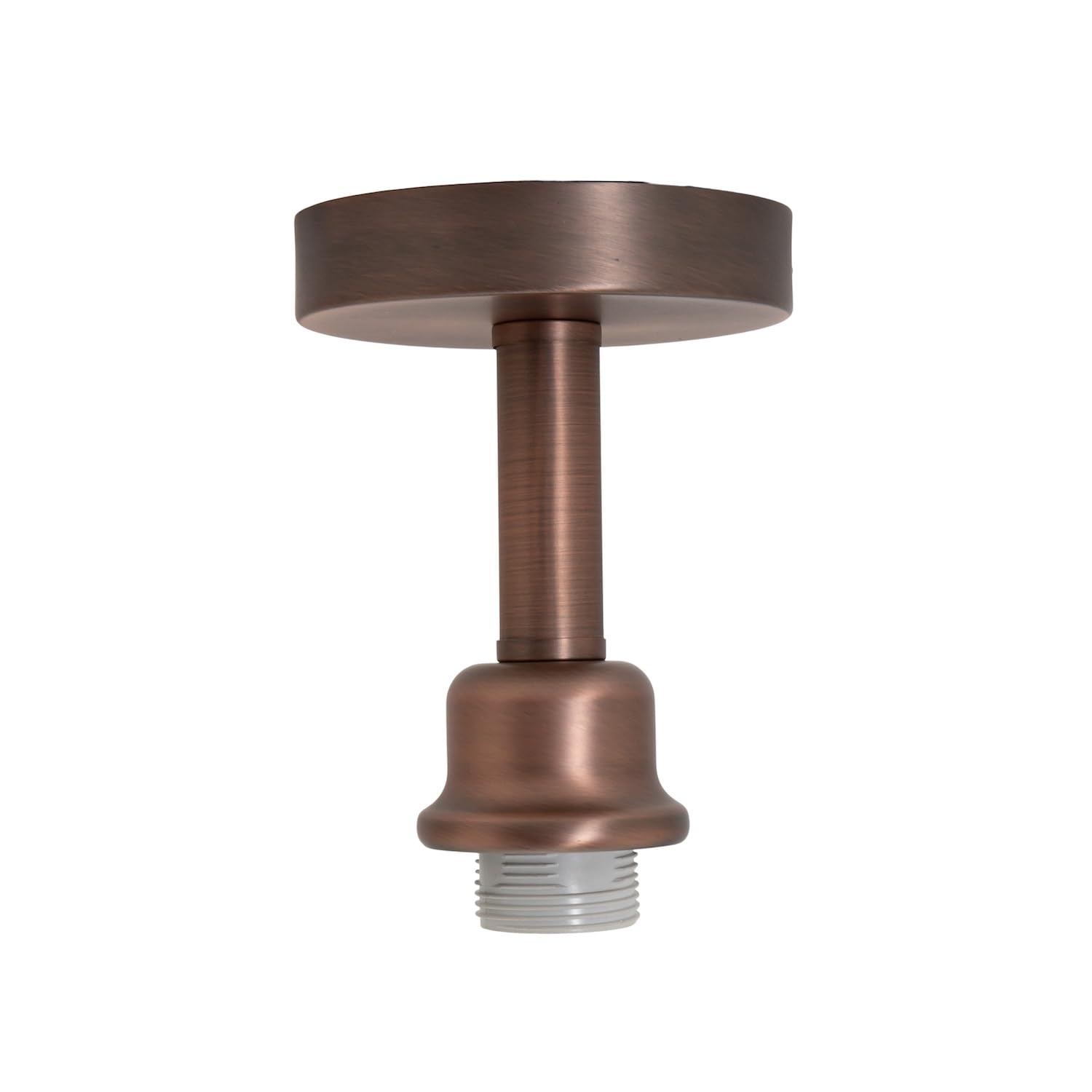 Happy Homewares Ceiling Rose Light - Brushed Antique Copper - Semi Flush