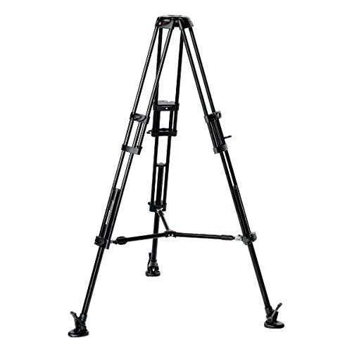 Image of Manfrotto MVH502A,546BK-1 Professional Fluid Video System with Aluminum Legs and Mid Spreader (Black)