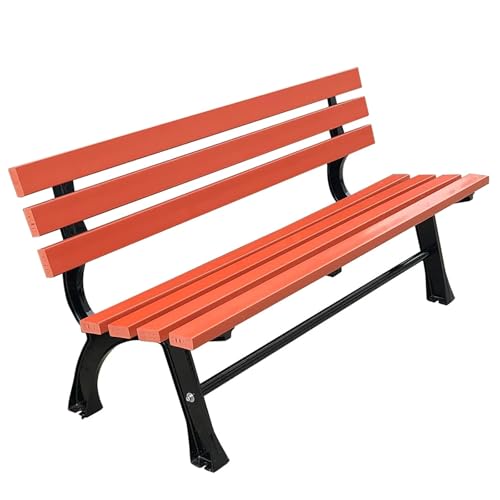 Banc d'extérieur抗死重抗风雨, cadre alu et bois massif pour porche