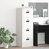 Homgoday Moderne Metallschrank - Kaltgewalzter Stahl, Schwarz, Abschlie?bar, für Büro & Home-Office Schr?nke, Unterschr?nke Model3406190