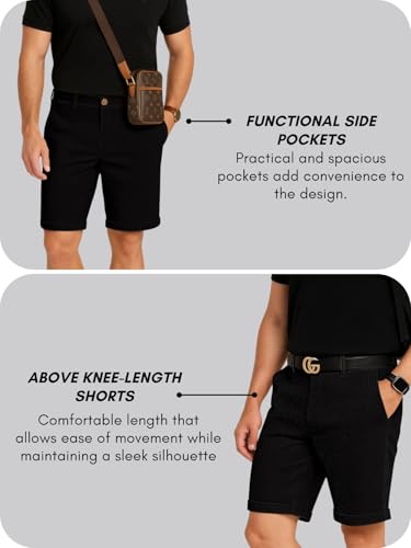 Image of GRECIILOOKS Casual Men Shorts | Rich Regular Fit Solid Short with Side Pockets | Relaxed Fit Half Pants | Mid Rise Waist (Available in Plus Size)