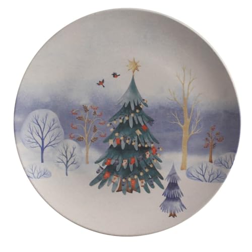 Prato Raso Unitário de 26cm, Natal 2024 Coup Magia Glacial, Porto BR
