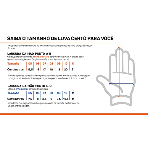 Luva de Goleiro Adulto Para Futebol Campo Poker Fast EXTRA Training Cor:Azul e Amarelo;Tamanho:08