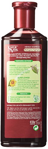 Hair Shampoo Henna Red (Mahogany) - Colour and Shine - 300 Ml / Natural & Organic image 5