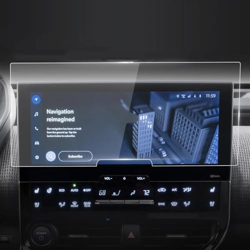 Verre trempé Toyota BZ4X 2023 évitez les reflets et rayures sur l'écran