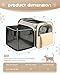 MIDOG Cat Carrier Soft for Small to Medium-Sized Cats,Up to 15 Lbs, TSA Airline Approved Soft Sided Pet Carrier,Collapsible Travel Cat Bag(Beige)