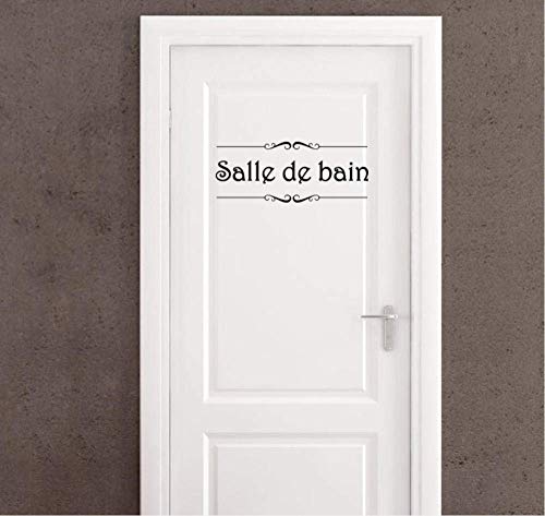 Vinyle Sticker Mural Salle De Bains Porte Toilettes Amovible Art Papier Peint Mural Stickers Maison Affiche Pour Porte Salle De Bains Décor À La Maison Cover