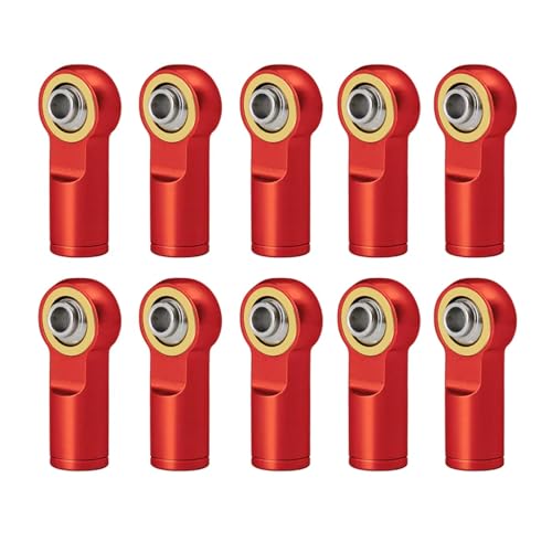 Enlaces RC Para TRX4 Para TRX-4 Para Axial Para SCX10 II 90046 1/10 10Uds Aleación Aluminio M4 Varilla Enlace Extremos Bola Cabeza CCW Coche Trepador Control Remoto Pieza(Red)