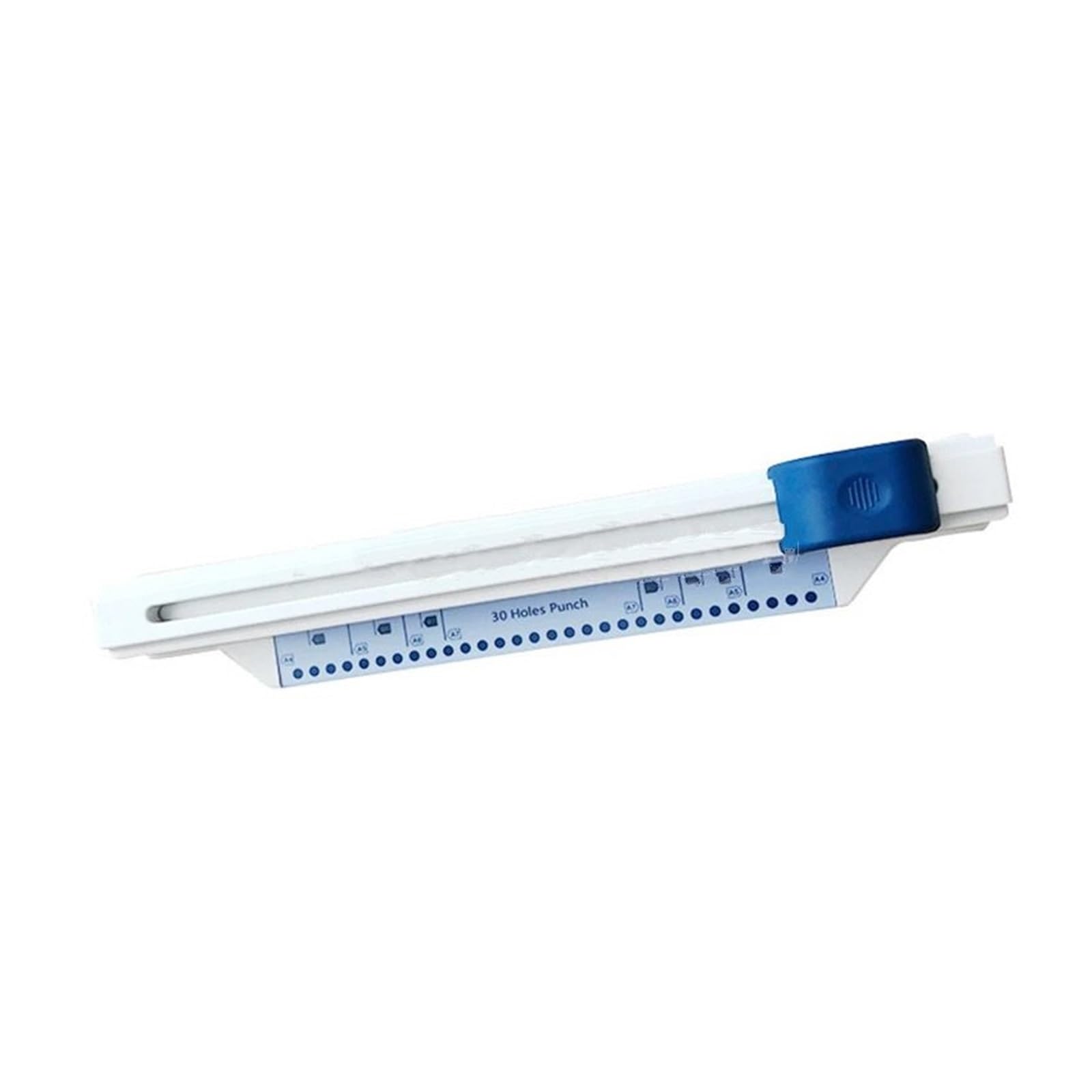 Rilegatrice 30 fori Punch Home Home Hand Push Toridal Coil Hole Punch Punch Office Bill Macchina di rilegatura Rilegatrice a dorsi plastici(Blue)