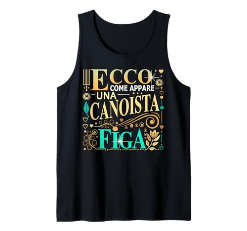 Una Canoista Figa Idee Canottaggio Regalo Per Canoista Canotta
