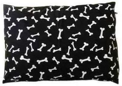 E4Emporium Super Soft Pet Dog Bed Cushion With Replaceable Zipped & Washable Cover Available In Random Colours (73cm x 99cm, Black)
