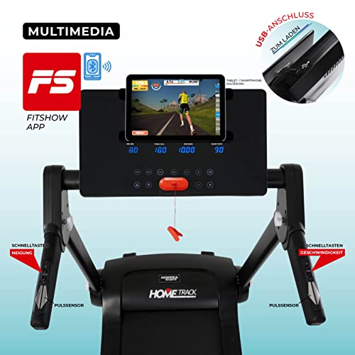 Miweba Sports elektrisches Laufband HT3000 | 3,5 PS - 16 Km/h - Incline bis 15% - Traglast 120 Kg - App - Klappbar… – Bild 5
