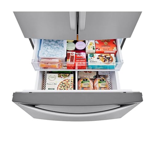LG 29 cu. ft. 3-Door French Door Refrigerator in Stainless Steel with Door Cooling+ and Internal Ice Dispenser LRFCS29D6S on Fridge.com