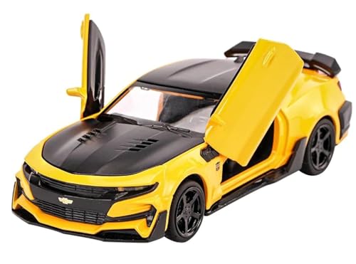 Image of Magicwand 1:36 Scale Die-Cast Metal Mini Camaro Car【Colors As Per Stock】 with Openable Doors & Boot【Bonnet Does not Open】 Music,Lights & Pull Back Action【Pack of 1】