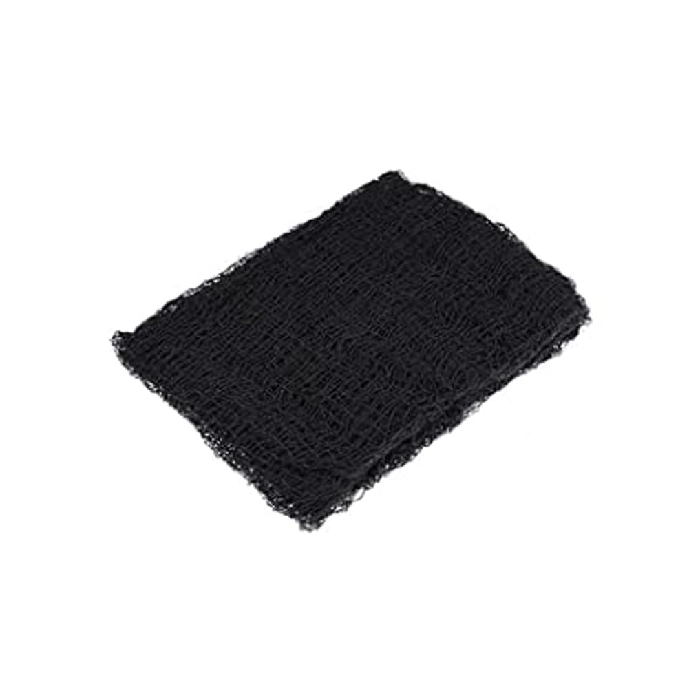 Telo Ragnatela Per Halloween - Tessuto Nero Elastico 488x99 Cm, Decorazione Spaventosa Per Finestre, Porte E Feste