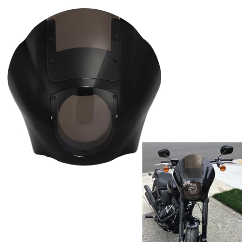 Image of TCMT Quarter Fairing & Smoke Windshield Fits For Harley XL 883 1200 1988-Up Dyna 1995-2005