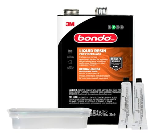 Bondo Fiberglass Resin, 00404, 0.9 Gallon Can