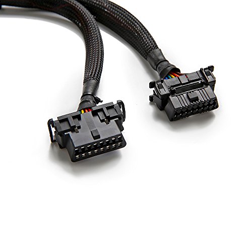 Bbfly-B6 Obd2 Splitter 16 Pin Obd Ii Splitter Extension 1X Male And 2X Female Extension Cable Adapter (1Ft/30Cm) (1Pack) #TOP1