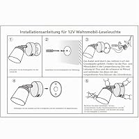 Intckwan 12 Volt Led Lampen Wohnmobil, 12v LED Leselampe Wohnwagen mit USB, 3W, Taktile Dimmschalter, Weiß Gelbes und Warmes Licht, Für DC12-24v Auto LKW Wohnwagen Wohnmobil Camping Boot(2 Stück) – Ansicht 6