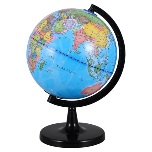 LOPUNER Globo terráqueo luminoso para escritorio - Globo terráqueo iluminado de 30 cm - Luz nocturna LED con forma de Tierra para adultos que aprenden geografía en casa, en la oficina o en el aula.