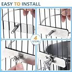 2Pcs Stainless Steel Bird Feeding Bowls, Small Bird Feeding Cup, Stainless Steel Parrot Food Bowl Cage with Holder, Parrot Cage Water Feeder, Pet Cage Cup Holder (Dia 4.72", 5.51",) - Image 7