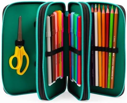 Astuccio Triplo GO POP Sweet Jungle - Set Cancelleria Per Bambine, Con Matite, Pennarelli, Forbici, Tema Animali - Foto 14