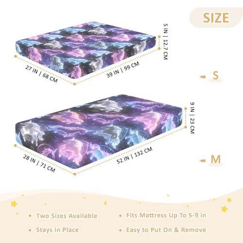Drap de berceau coton doux galaxie cadeau naissance mixte - 5