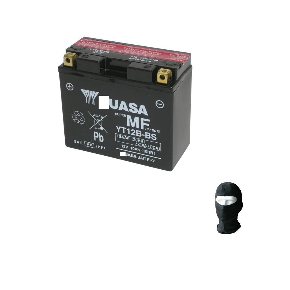 BATERÍA UASA YT12B-BS (SELLADA SUMINISTRADA) BATERÍAS 12V / 10AH para Motos ESPECÍFICAS 150X69X130MM