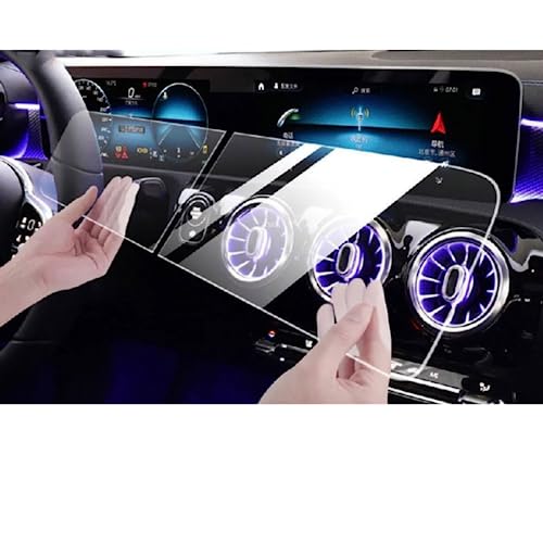 Verre trempé écran navigation GPS Benz GLE GLS W167 finition premium anti-choc