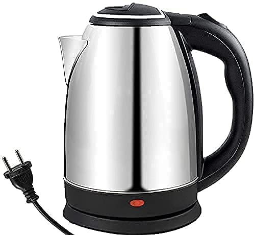 Stainless Steel Electric Kettle Tea Kettle & Hot Water Boiler Electric Kettle for Hot Water Tea Coffee Making Milk Boiling Water Heater 2.0 Litre Kettle