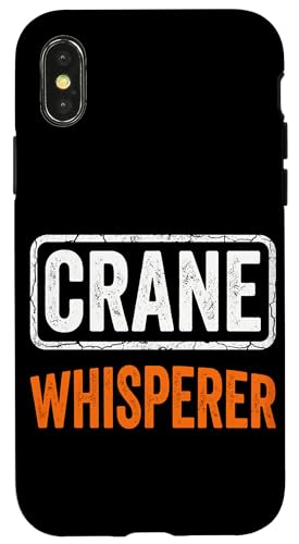 Funny Crane Whisperer �d�@�B �X�}�z�P�[�X iPhone X/XS �p