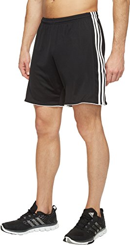 adidas Men's Soccer Tastigo 17 Shorts, Black/White, Large