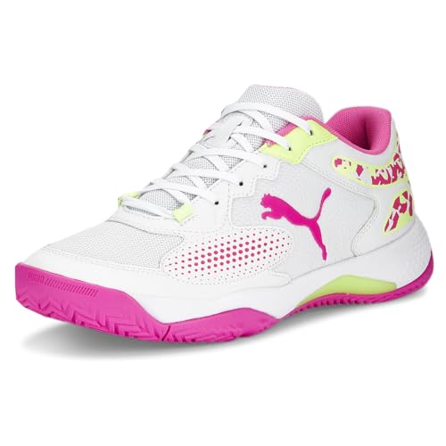 PUMA Womens Solarcourt RCT Padel Tennis Sneakers Shoes - White - Size 10.5 M2