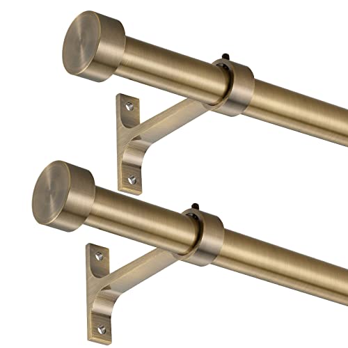 2-Pack Curtain Rod for Windows 28-48
