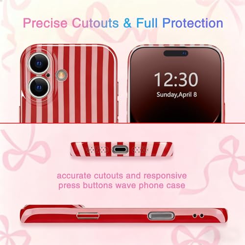 Coque iPhone 16 antichoc protection souple et brillante rouge
