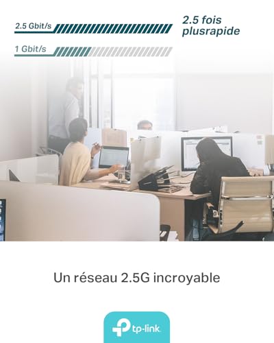 TP-Link Carte WiFi PCIe 2,5 Gigabit TX201, Réseau 2,5 Gbit/s, Latence Ultra-Faible, Compatible avec Windows 11/10/8.1/8/7, Les serveurs Windows 2022/2019/2016/2012 R2 et Linux