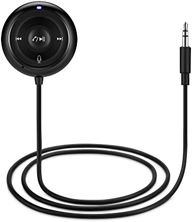 Topmate Bluetooth Receiver, Wireless Bluetooth 4.1 Car Adapter & Portable Hands-Free Car kit, Aux Adapter for Music Streaming Sound System, Mini Audio Receiver for Home/Car Audio Stereo Equipment