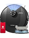 Ultenic Robot aspirateur 5000 Pa puissance d'aspiration, aspirateur et nettoyeur avec navigation LiDAR