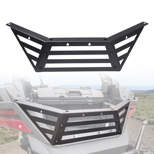 CPOWACE Bed Enclosure Tailgate Compatible with 2022-2024 Polaris RZR PRO R/PRO R 4 Heavy Duty Steel Rear Cargo Bed Extender Tailgate Bed Enclosure Rack Accessories