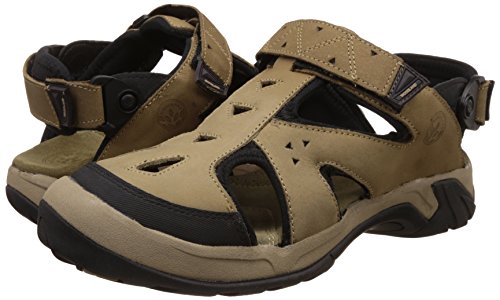 Image of Woodland Men Khaki Floater Sandal