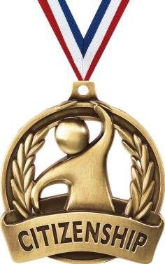 Crown Awards Citizenship Medals -2" and 50 Per Pack-Great for Celebration, Recognition, Achievement